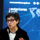 La ministra de Asuntos Exteriores, Arancha González Laya, informó ayer sobre la negociación. EMILIO NARANJO