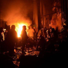 Un piquete de manifestantes en las calles de Kiev.