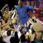 Michael Jordan fue el gran protagonista del partido y finalmente tuvo plaza en el quinteto inicial