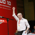 Ignacio Fernández Toxo, momentos antes de su intervención.