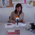 La concejala de Hacienda, Hermelinda Rodríguez, en la rueda de prensa de ayer
