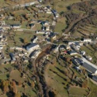 Vista aérea de la localidad de Truchas, en La Cabrera.