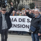 Jubilados protestan en Barcelona
