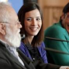 Gonzalo Suárez con los actores Bárbara Goenaga y Carmelo Gómez