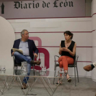 José Antonio Blasco, Joaquín S. Torné, Belén Díaz y Víctor Fernández, en la mesa redonda. FERNANDO OTERO