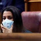 Inés Arrimadas en una imagen en el Congreso. MARISCAL