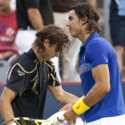 Ferrer y Nadal, durante un momento del encuentro.