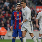 Messi y Cristiano Ronaldo, en diciembre del año pasado.