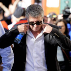 El padre de Leo Messi, Jorge Horacio Messi, llega a los juzgados de Gavà, el pasado 27 de septiembre, para declarar por un delito de fraude fiscal.
