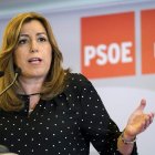 La presidenta de la Junta de Andalucía y candidata a la secretaria general, Susana Díaz. ÁNGEL MEDINA G.