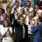 Rajoy llegando al auditorio
