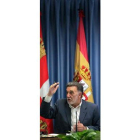 Miguel Alejo, en un momento de la rueda de prensa de ayer.