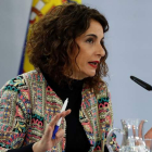 La ministra de Hacienda, María Jesús Montero. J. J. GUILLÉN