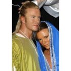 Las imágenes de cera de David Beckham y su esposa Victoria