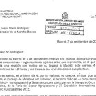 Carta de la ministra a os organizadores de la Marcha Blanca