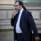 El juez Eloy Velasco entrando en la Audiencia Nacional.