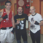 Alex Ormeño, izquierda, junto a Alfredo Arrojo y Jairo García.