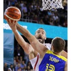 Marc Gasol, ausente su hermano Pau, fue el dueño bajo aros. GHEMENT