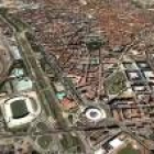 Espectacular vista de la capital de León en una reciente imagen captada por satélite