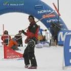 El esquiador leonés Rafael Lomana, durante la pasada Fis Worl Cup disputada en Granada