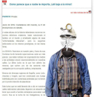 Una de las imágenes que Anonymous introdujo en la página.