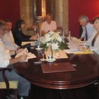 Reunión del equipo de Paradores ayer en San Marcos.