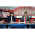 Germán Gavela, Celestino Rodríguez, Roberto Núñez y Pablo R. Lago, en la grabación del programa.