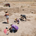 Imagen de la última campaña de excavaciones en el yacimiento de Lancia.