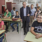 Herrera, ayer, en el centro Puentesaúco de la Fundación Aspanias de Burgos. SANTI OTERO
