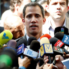 El jefe del Parlamento venezolano y presidente interino, Juan Guaidó. LEONARDO MUÑOZ