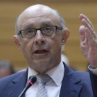 El ministro de Hacienda, Cristóbal Montoro, en el Senado, en una imagen de archivo.