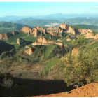 Vista de Las Médulas desde el Mirador de Orellán