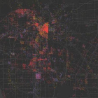 Este mapa interactivo muestra la ubicación de la población de personas sin hogar de Los Ángeles y muestra el dramático aumento de sintecho en la ciudad. En rojo se representa a las personas que viven en las calles, en verde, a aquellos que viven en tienda