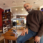 Daniel Martín, en su estudio de la calle Cervantes en la capital leonesa.
