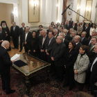 El nuevo Gobierno griego presta juramento ante el presidente de la República.