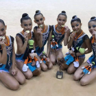 El Club Ritmo de León continúa cosechando triunfos con su nueva hornada de gimnastas. DL