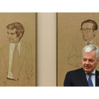 Imagen del comisario europeo Didier Reynders, ayer en el Congreso. FERNANDO VILLAR