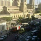 Lugar del atentado en la ciudad egipcia de Tanta.