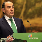 Galán, durante su intervención en la Junta General de Accionistas de Iberdrola celebrada ayer en Bilbao.