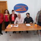 Luis Prieto (centro) con un grupo de candidatos.