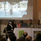 Imagen del interior de la carpa situada en Fernando Miranda