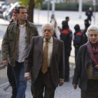 El 'expresident' Jordi Pujol y su esposa, Marta Ferrusola, a su llegada a la Ciutat de la Justícia este martes.