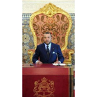 El rey Mohamed VI se dirige a la nación.