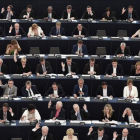 El pleno del Parlamento Europeo vota en la sesión de hoy miércoles.
