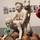 La polémica escultura de Don Juan Carlos que forma parte de la exposición inicialmente cancelada en el Macba.