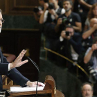 Mariano Rajoy: “No pido la luna, señorías, pido un Gobierno previsible”.