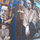 Mural de San Gabriel inspirado en pasajes y personajes de los libros de Rulfo.