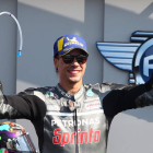 Franco Morbidelli celebra su victoria en Misano. PASQUALE BOVE