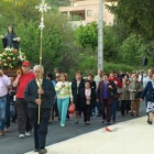 Un instante de la procesión para bajar el santo a Cistierna e iniciar la novena.