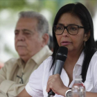 La presidenta de la Asamblea Nacional Constituyente de Venezuela, la chavista Delcy Rodríguez .